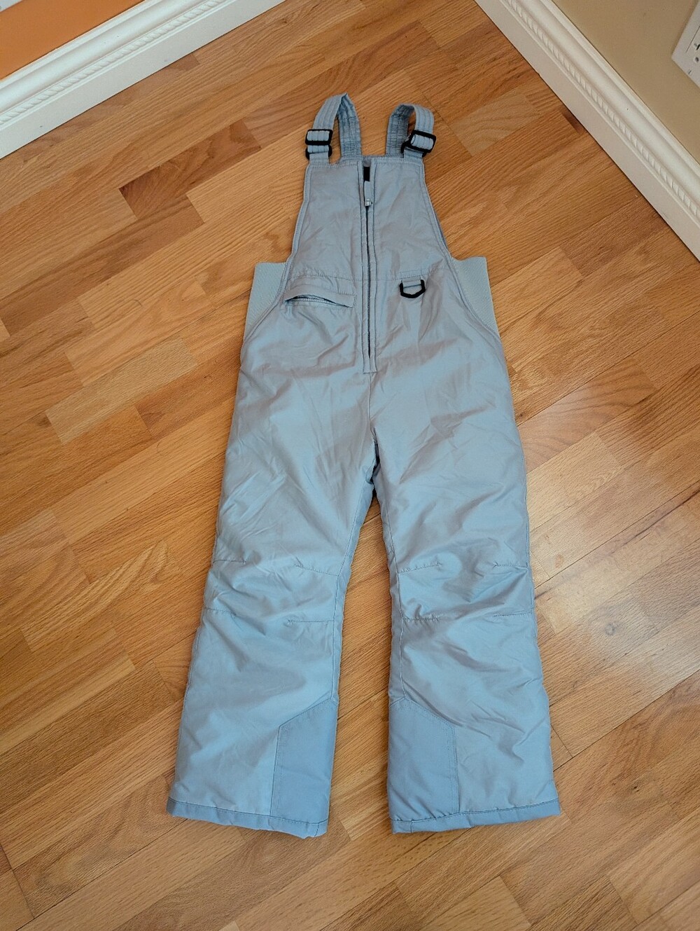 AQ Explore Unknown Light Blue Kids Snow Bib Overalls Size 5-6